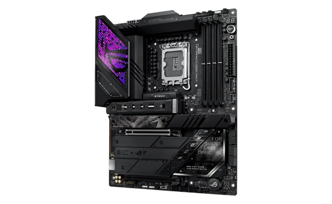 مادربرد asus  rog strix z890 e gaming wifi نما از روبه&zwnj;رو